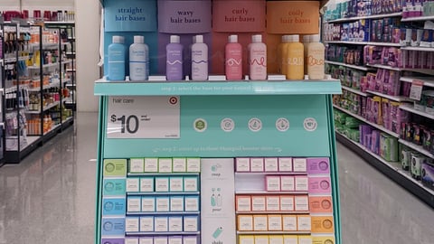 Function of Beauty Target Endcap Display